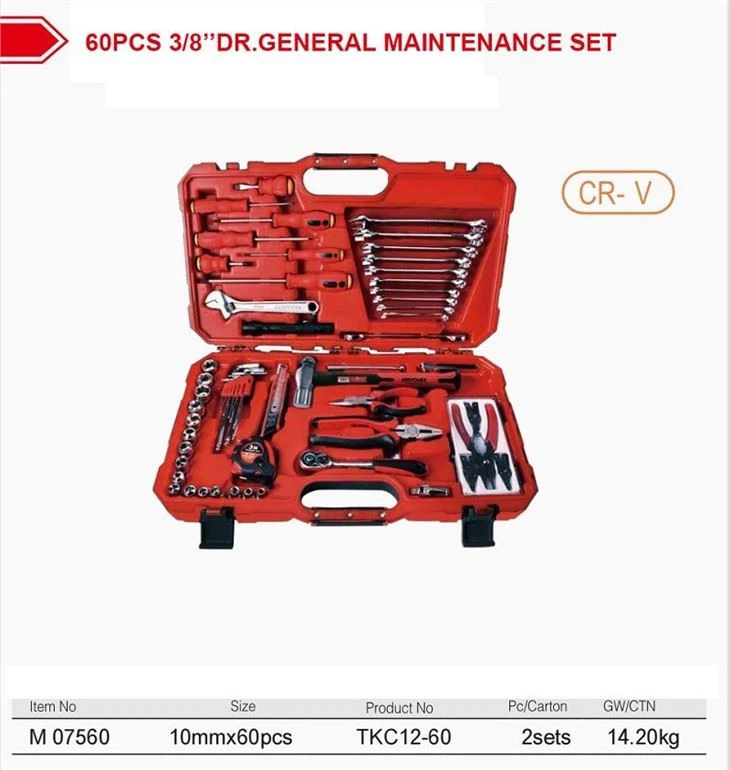 60pcs 3/8'' Dr. General Maintenance Set - Image 2