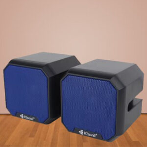 مكبرات صوت سلكية متعددة الوسائط للكمبيوتر (Multimedia USB Speaker) من شركة Kisonli، موديل KS-02.